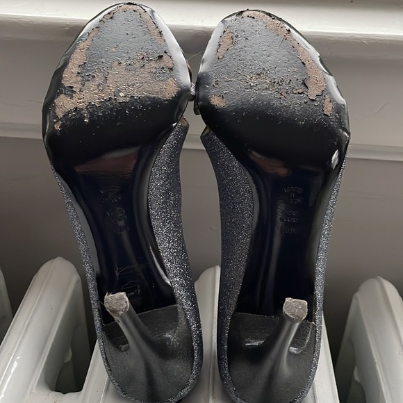 Studio Pollini 4in heels Glitter Silver - Picture 3 of 5